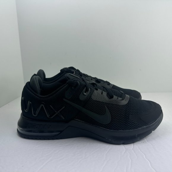 Nike Air Max Alpha Trainer 4 Shoes Triple Black CW3396-002 Men's Multi Size NEW - Picture 6 of 12